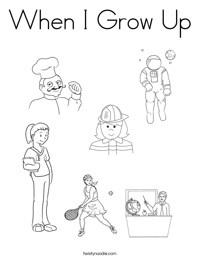 When I Grow Up Coloring Page 685x886 When I Grow Up Coloring Page
