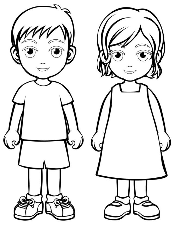 Coloring Pages Of Kids 672x869 Coloring Pages Of Kids