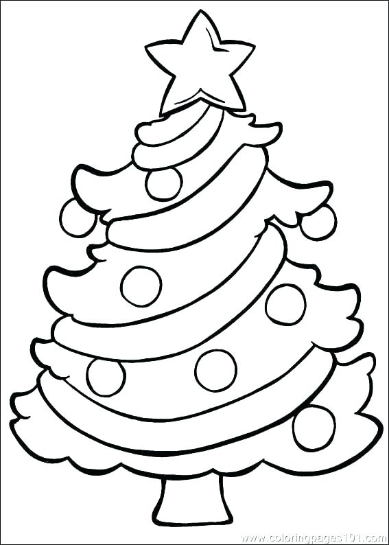 567x794 Christmas Tree Coloring Pages Printable Tree Coloring Pages