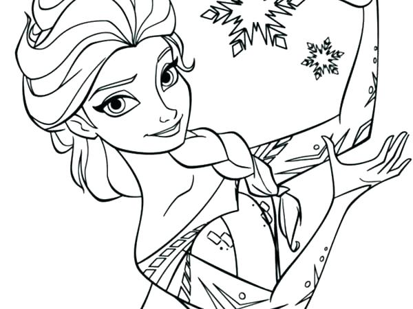 Coloring Frozen Elsa 600x450 Coloring Frozen Elsa