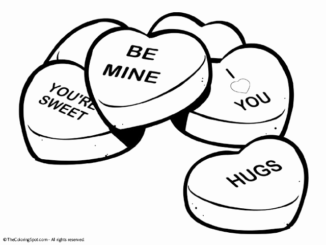 Coloring Pages For Kids Hearts