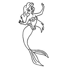 230x230 Top 25 Free Printable Little Mermaid Coloring Pages Online