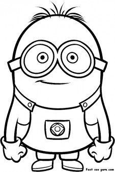 226x338 Printable Despicable Me Minions Printable Coloring Pages