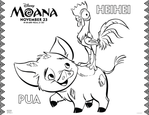 Moana Coloring Sheets 486x375 Moana Coloring Sheets