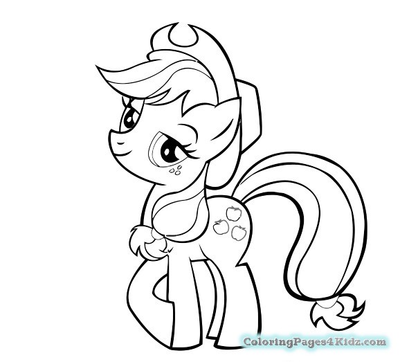 578x523 My Little Pony Coloring Pages Applejack Coloring Pages For Kids