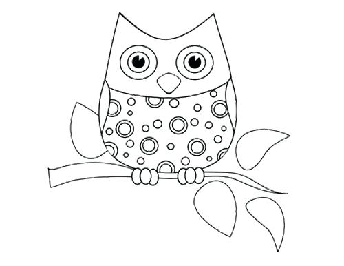 500x386 Owl Coloring Pages To Print Owl Coloring Pages Owl Coloring Pages