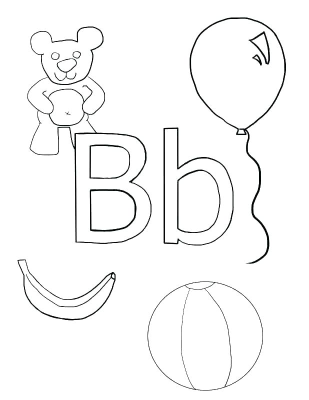 618x800 B Coloring Page Letter B Coloring Sheet Letter Printable Coloring