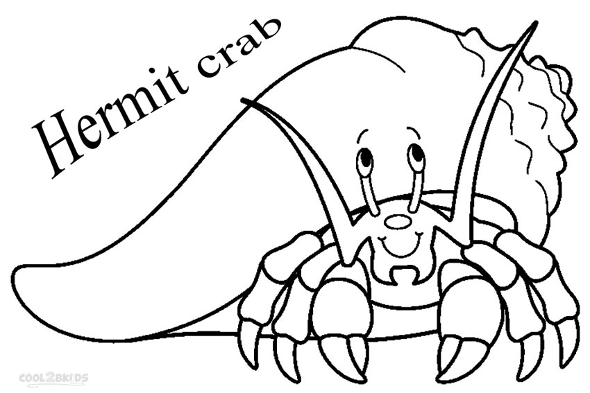 Printable Hermit Crab Coloring Pages For Kids Cool2bkids 850x567 Printable Hermit Crab Coloring Pages For Kids Cool2bkids