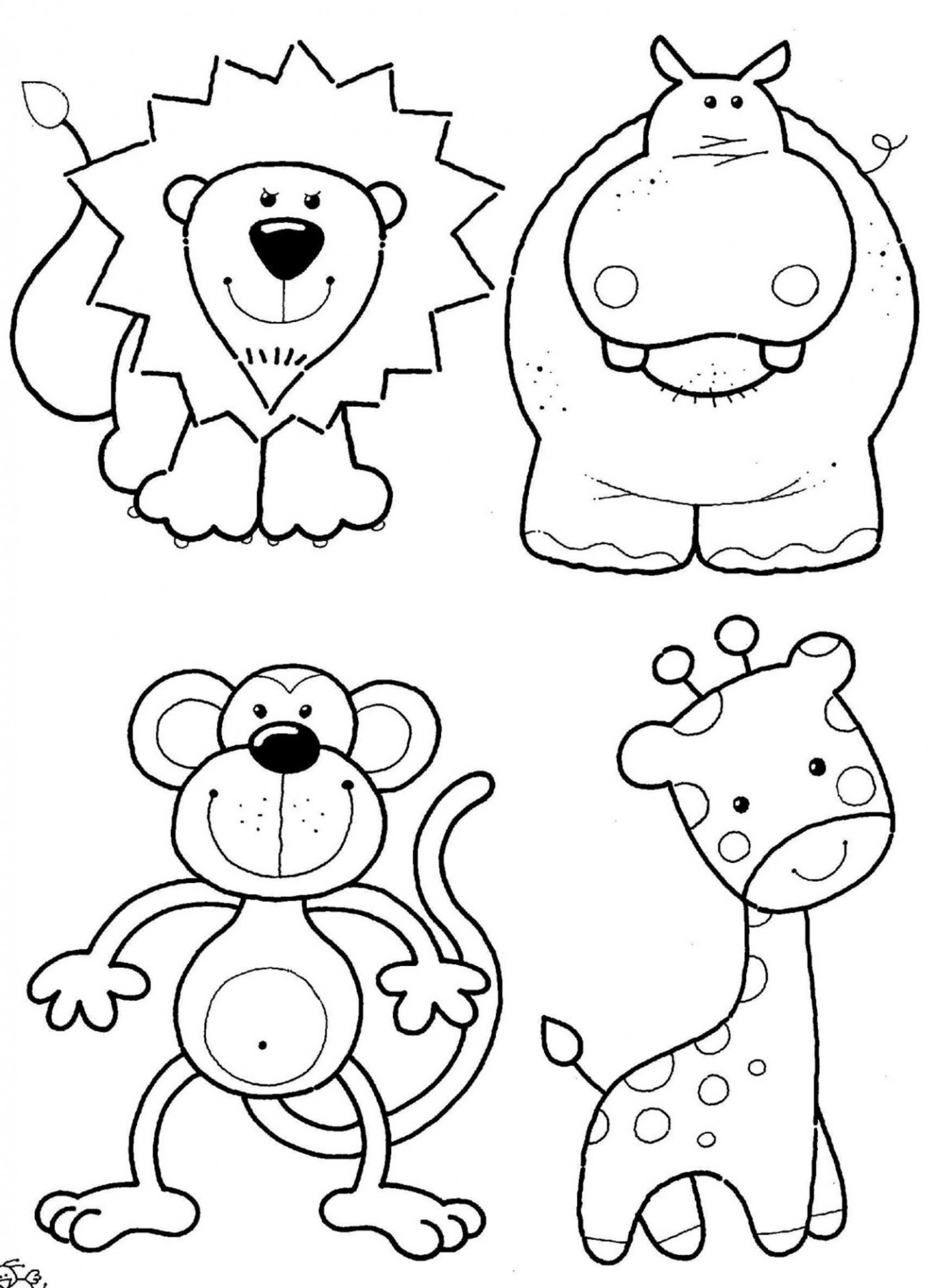 Simplistic Printable Colouring Pages Of Animals Coloring Page 1400x1924 Simplistic Printable Colouring Pages Of Animals Coloring Page