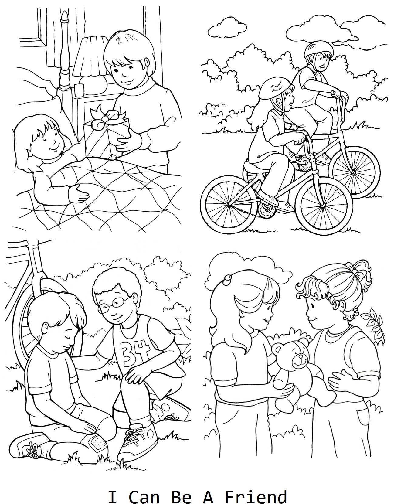 I Can Be A Friend Coloring Page For Lesson 33 Lds Primary Lessons 1298x1660 I Can Be A Friend Coloring Page For Lesson 33 Lds Primary Lessons