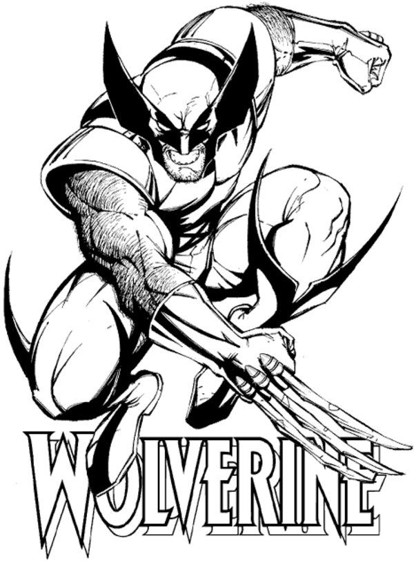 600x812 Free Printable Wolverine Coloring Pages For Kids Free Printable