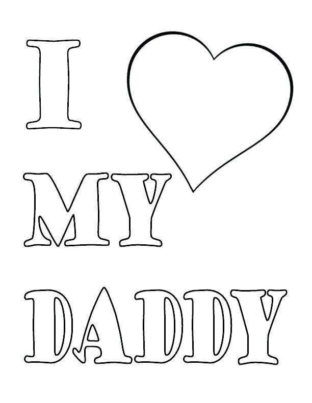 612x792 Coloring Pages For Dad I Love My Mommy Coloring Pages I Love My