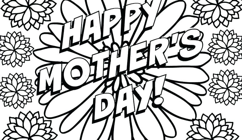 Mother Day Color Pages Printable 775x450 Mother Day Color Pages Printable