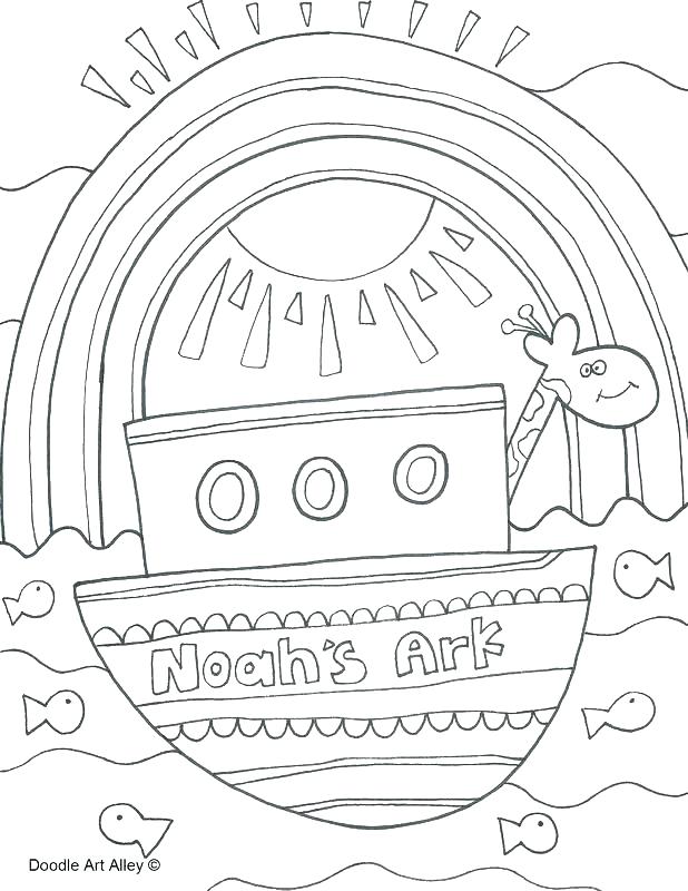 618x800 Noahs Ark Coloring Pages Professional