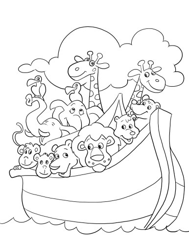 Coloring Pages For Noahs Ark at GetColorings.com | Free printable ...