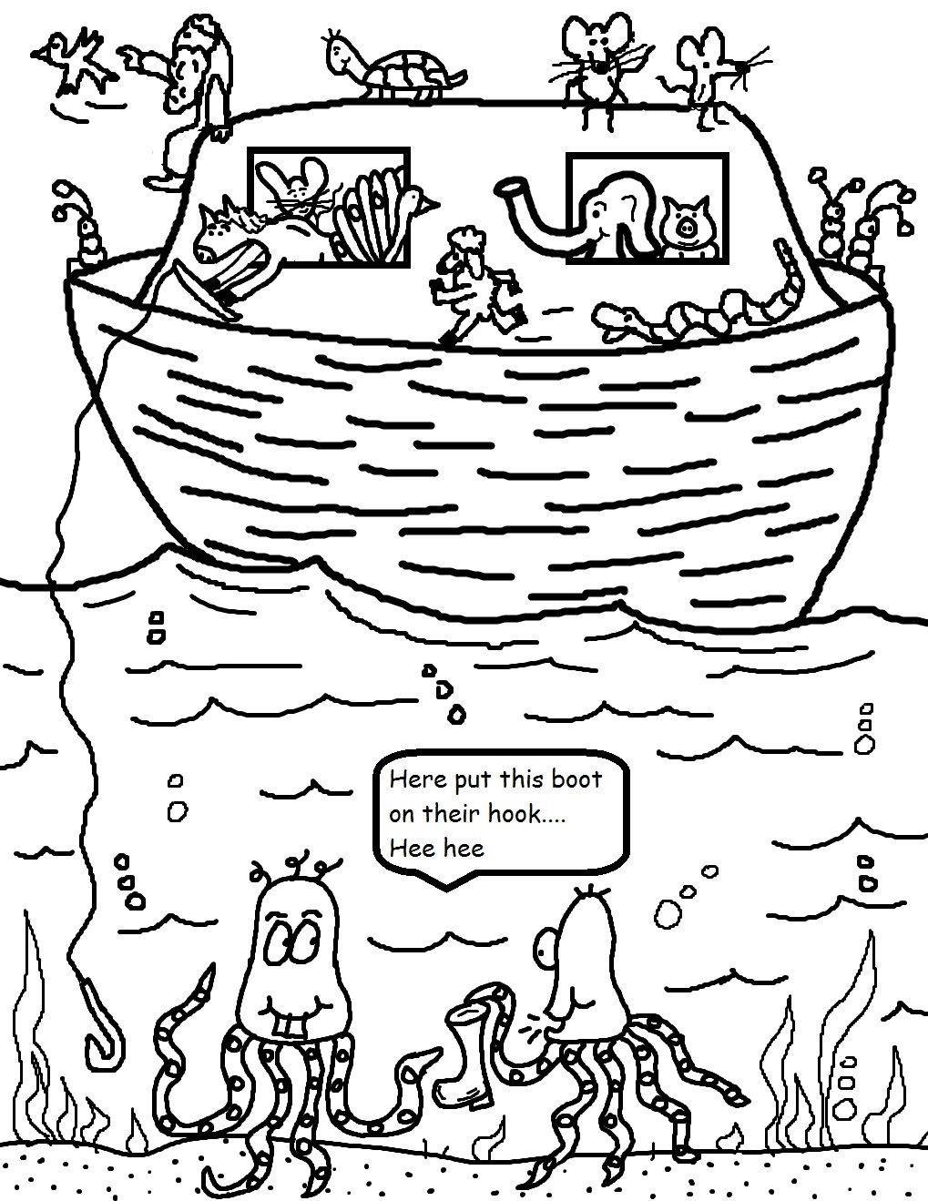 1019x1319 Noah's Ark Coloring Pages