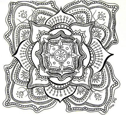 Free Printable Mandala Coloring Pages For Kids, Adults And Seniors 425x388 Free Printable Mandala Coloring Pages For Kids, Adults And Seniors
