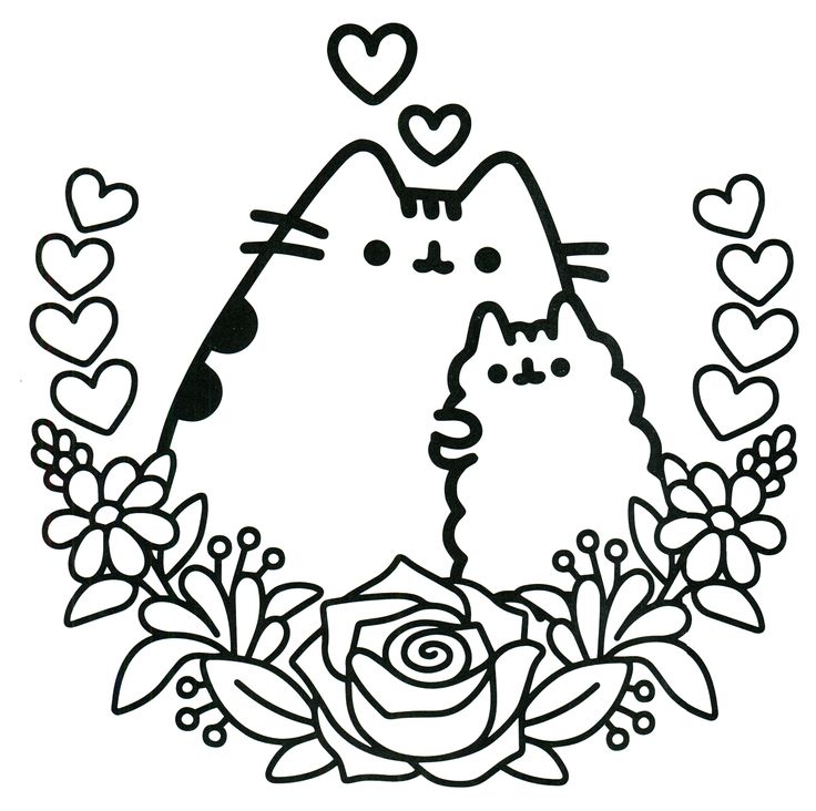 Pusheen Coloring Pages 736x732 Pusheen Coloring Pages