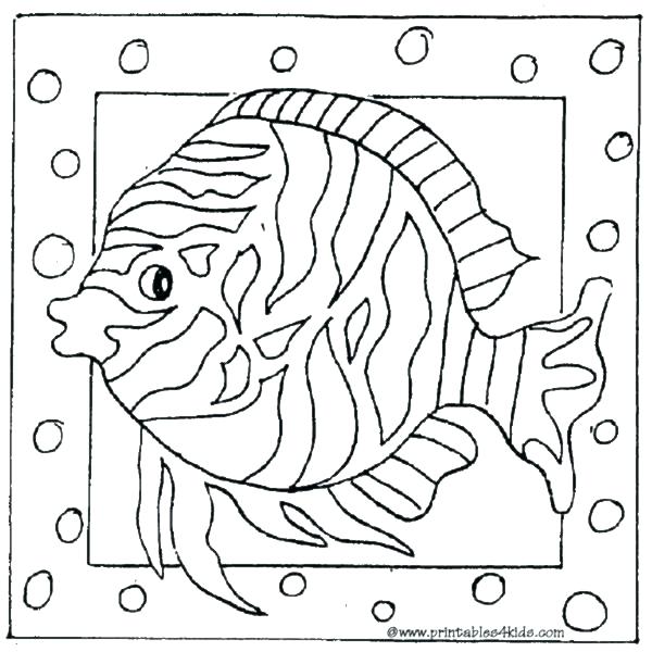 600x600 Small Fish Coloring Pages Free Fish Coloring Pages Small Fish