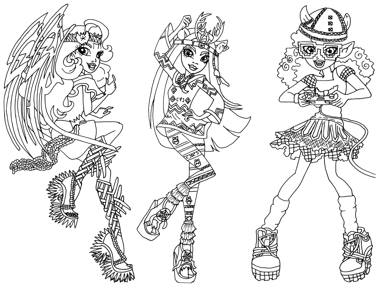 Monster High Scarrier Reef Coloring Pages Fresh Free Printable 1600x1211 Monster High Scarrier Reef Coloring Pages Fresh Free Printable