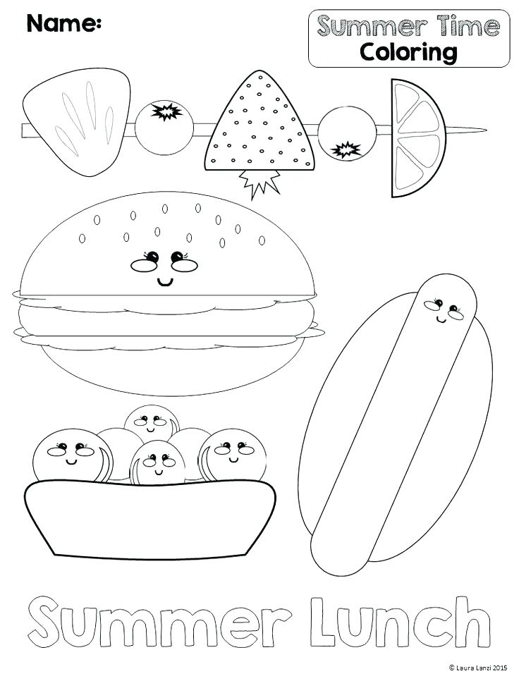 Summer Themed Coloring Sheets Coloring Pages For Elementary 736x966 Summer Themed Coloring Sheets Coloring Pages For Elementary