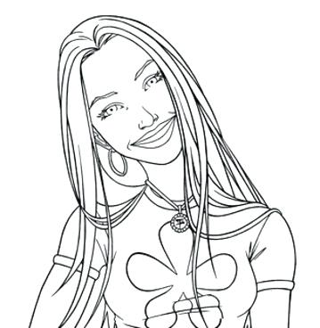 359x368 Wonderful Looking Girls Printable Coloring Pages For Free Coloring