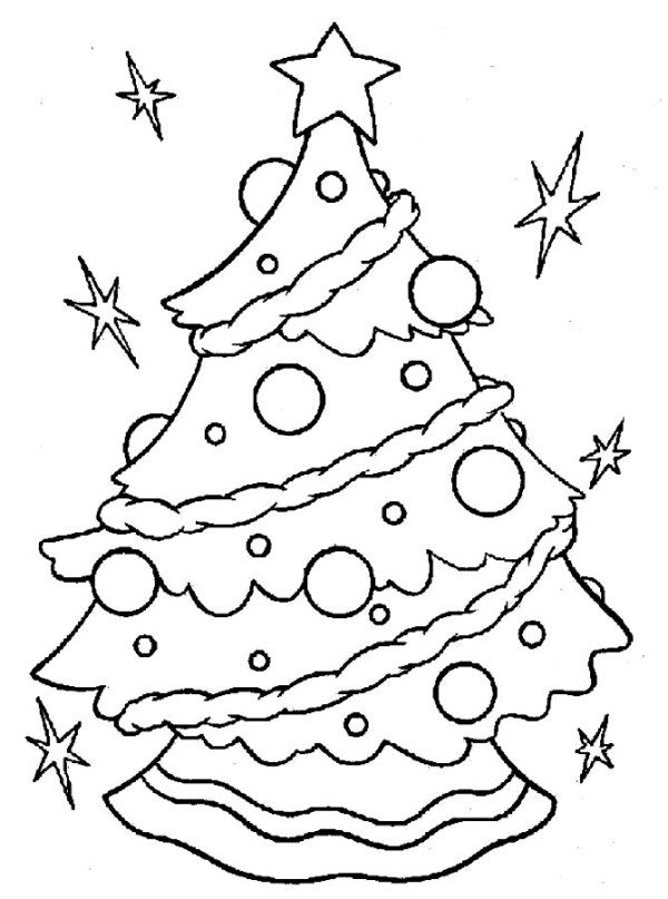 Children Around A Christmas Tree Coloring Pages 600x807 Children Around A Christmas Tree Coloring Pages