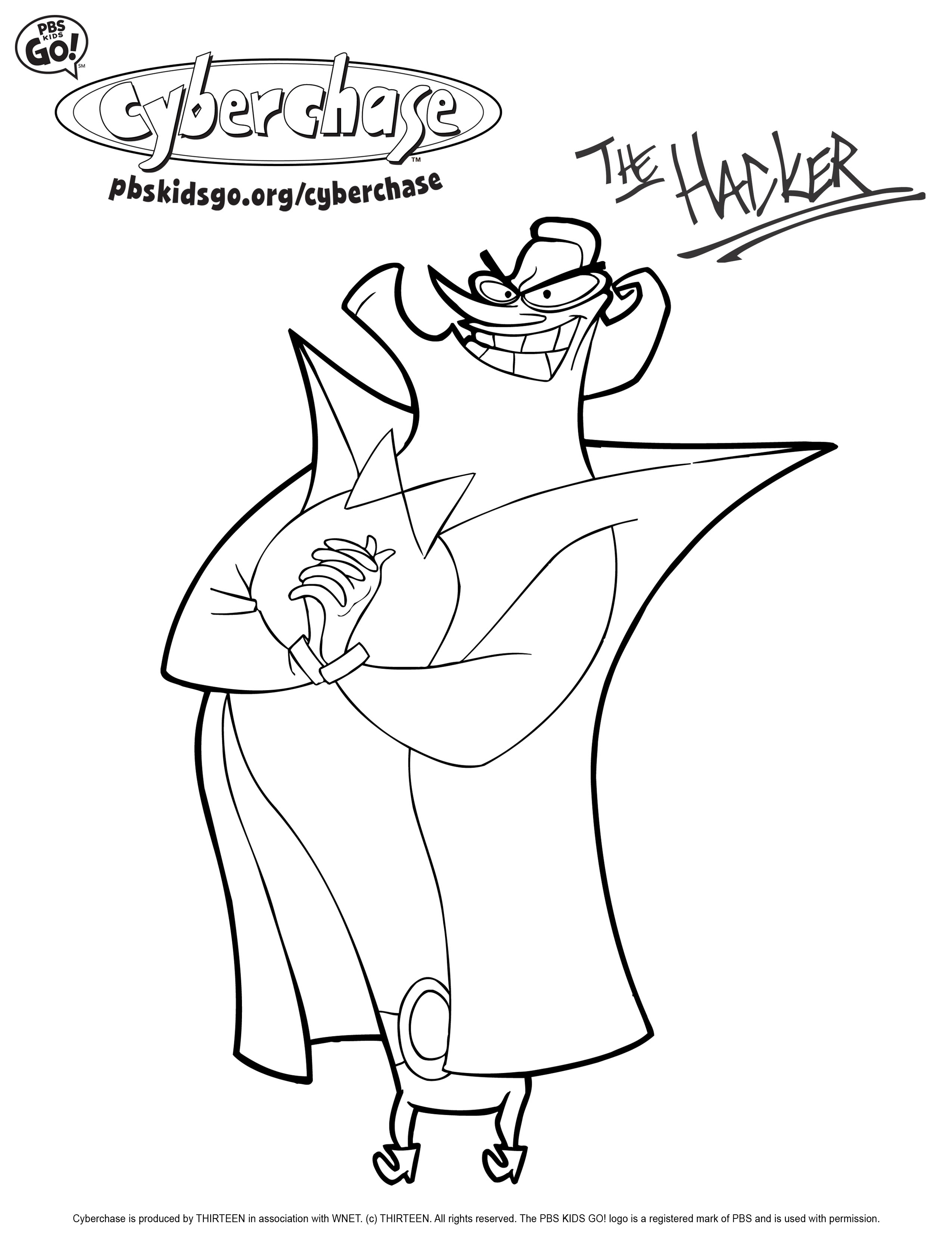 2550x3300 Cyberchase. Coloring Pages Pbs Parents