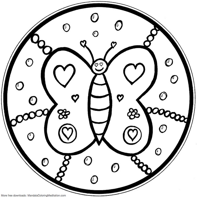 640x640 Mandala Coloring Pages For Kids ~ Parenting Times