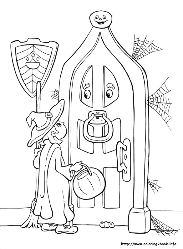 585x794 Halloween Coloring Pages