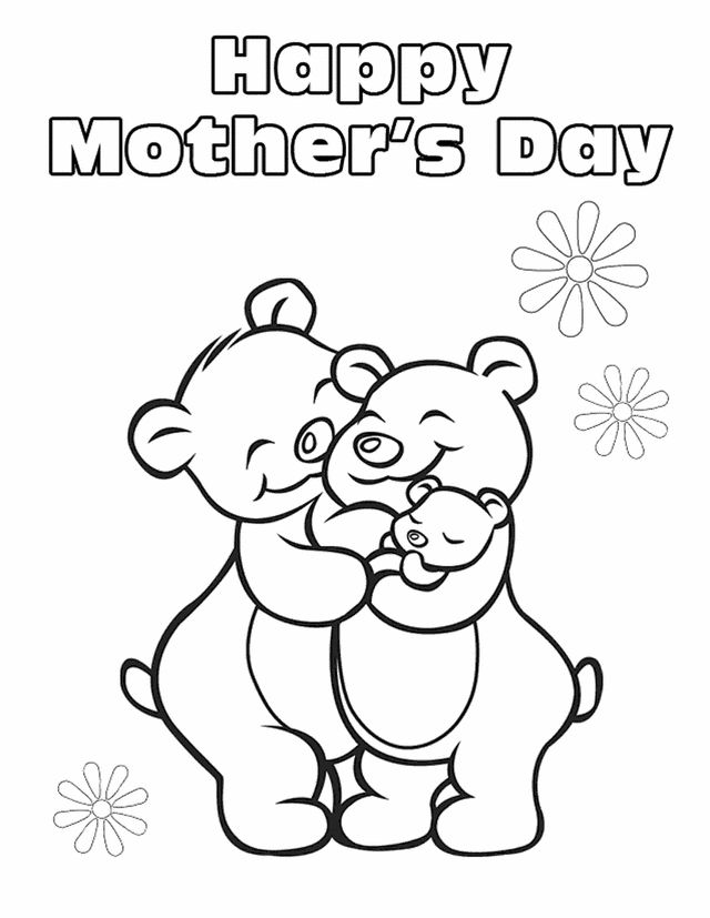 2018^ Happy Mothers Day Coloring Pages, Sheets To Print Happy 640x827 2018^ Happy Mothers Day Coloring Pages, Sheets To Print Happy