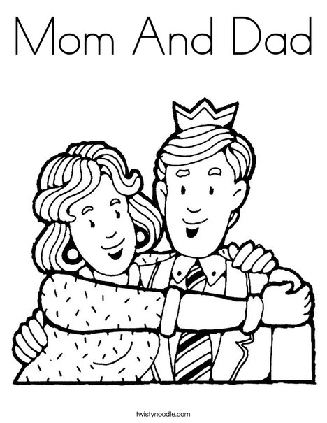 Mom And Dad Coloring Page 468x605 Mom And Dad Coloring Page