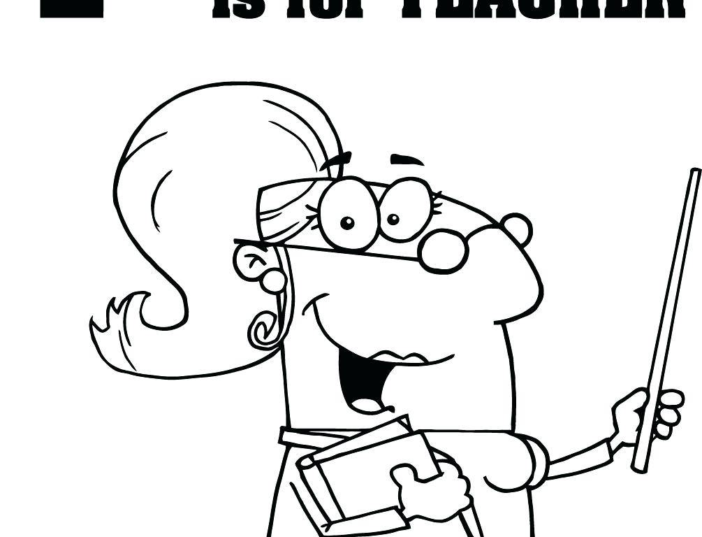 1005x768 Best Teacher Coloring Pages Teacher Coloring Pages Teacher