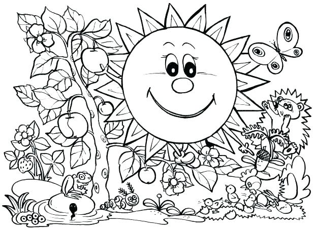 Seasons Coloring Pages Seasons Coloring Pages Spring Color Pages 618x454 Seasons Coloring Pages Seasons Coloring Pages Spring Color Pages