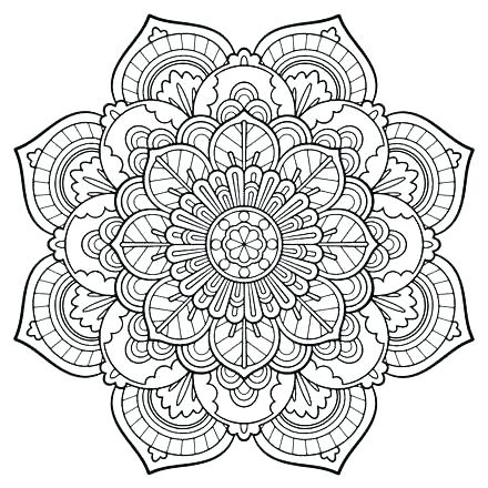 Abstract Coloring Pages Printable Luxury Mandala Coloring Pages 440x440 Abstract Coloring Pages Printable Luxury Mandala Coloring Pages