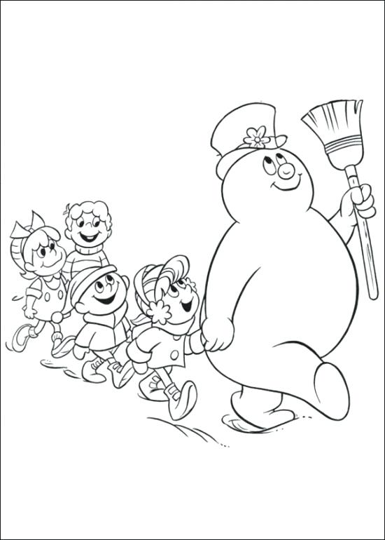 Frosty The Snowman Coloring Pages Frosty The Snowman Coloring 550x770 Frosty The Snowman Coloring Pages Frosty The Snowman Coloring