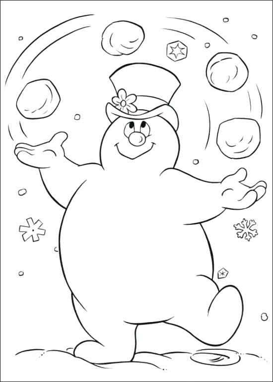 Snowman Coloring Page Frosty The Snowman Coloring Pages Printable 550x770 Snowman Coloring Page Frosty The Snowman Coloring Pages Printable
