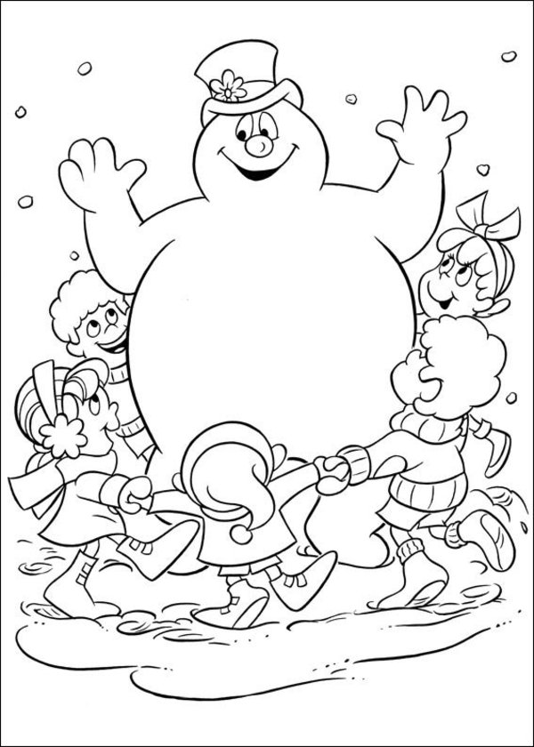 Free Printable Frosty The Snowman Coloring Pages 600x840 Free Printable Frosty The Snowman Coloring Pages