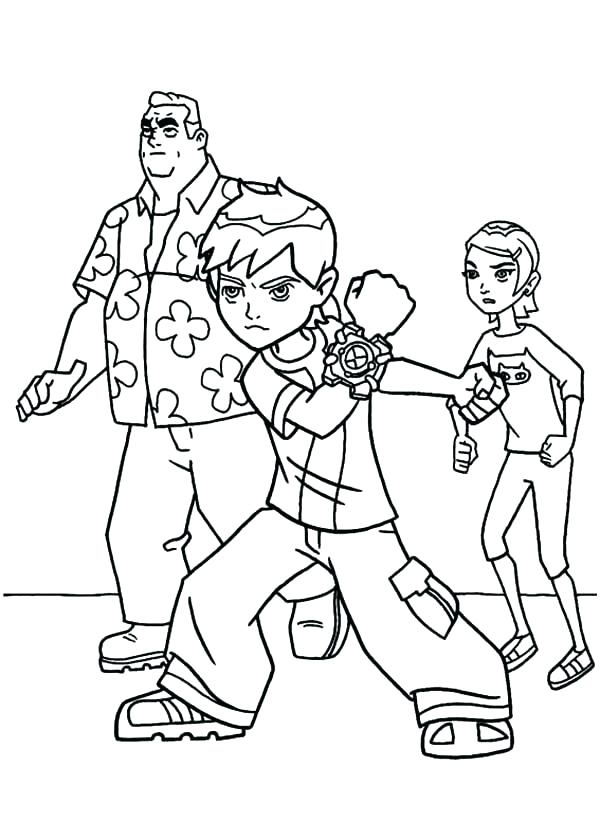 Coloring Pages Of Ben 10 600x840 Coloring Pages Of Ben 10