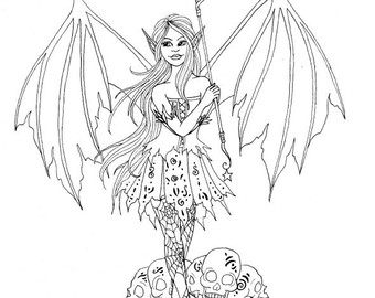 Halloween Coloring Page Fairy Coloring Page Printable 340x270 Halloween Coloring Page Fairy Coloring Page Printable