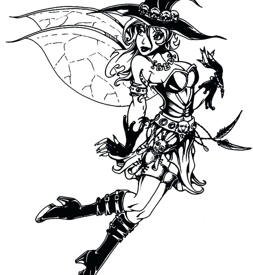 Printable Gothic Fairy Coloring Pages Professional 830x900 Printable Gothic Fairy Coloring Pages Professional