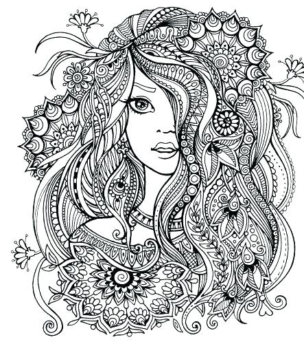 Fairy Coloring Pages Fairy Color Pages 1 2 Pro Adult Coloring 443x500 Fairy Coloring Pages Fairy Color Pages 1 2 Pro Adult Coloring