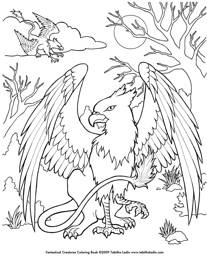 850x1100 Mystical Creatures Coloring Pages Free Coloring Pages Coloring