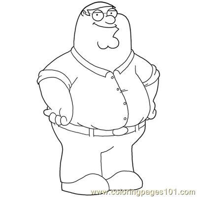 400x400 Square Petergriffin2 Coloring Page