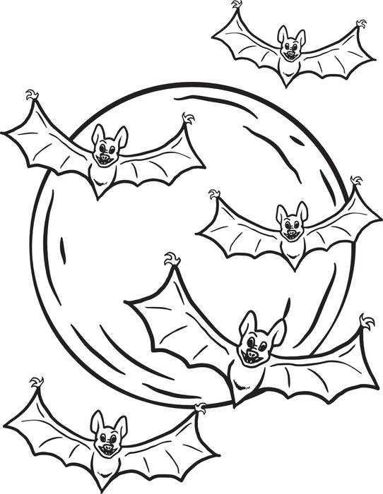 Stunning Design Bat Coloring Pages Halloween For Kids Womanmate 542x700 Stunning Design Bat Coloring Pages Halloween For Kids Womanmate