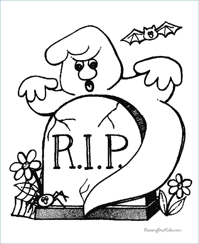 670x820 Halloween Rip Coloring Pages