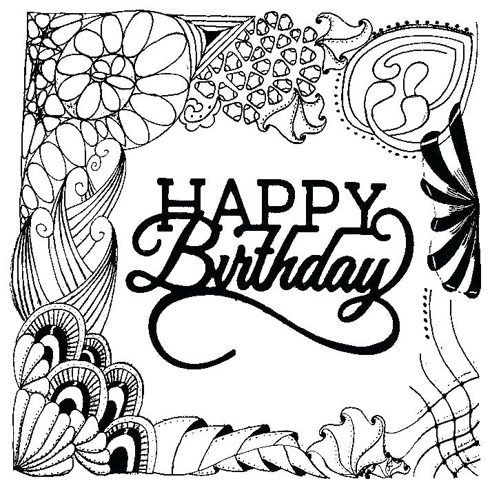 Happy Birthday Coloring Sheets 711x711 Happy Birthday Coloring Sheets