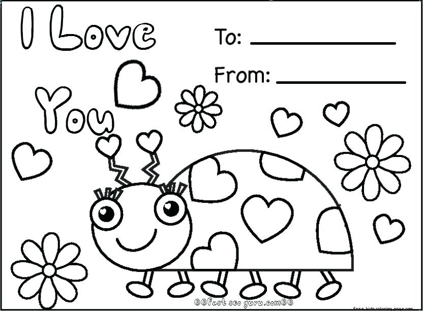 Coloring Pages Happy Valentines Day