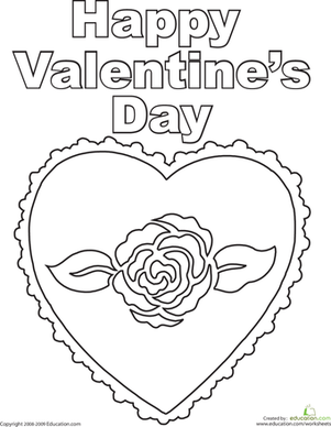 301x388 Happy Valentine's Day Worksheet
