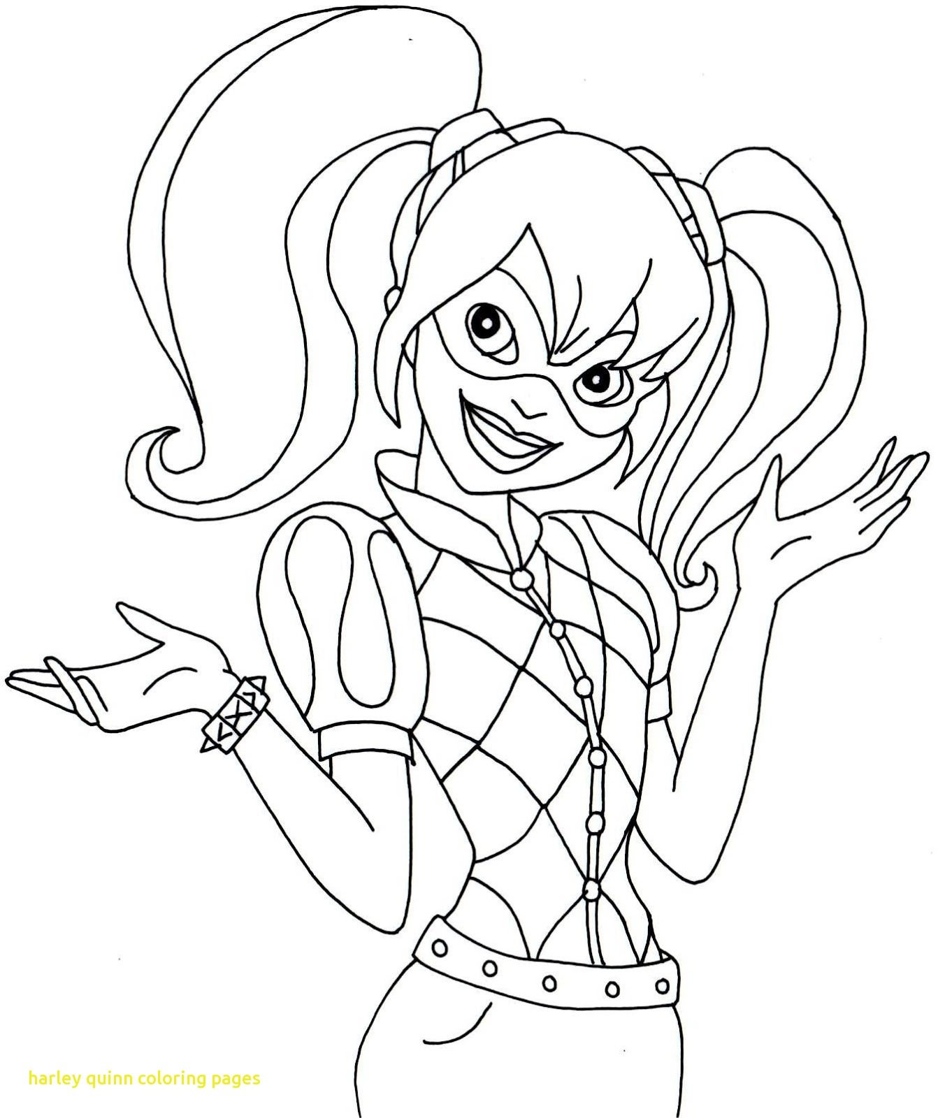 1352x1600 Harley Quinn Coloring Pages With Best